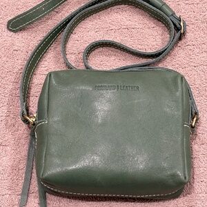 Portland Leather Sage Green Crossbody Bag